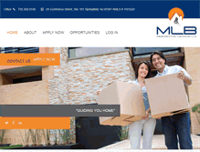 Tablet Screenshot of mlbmortgage.com